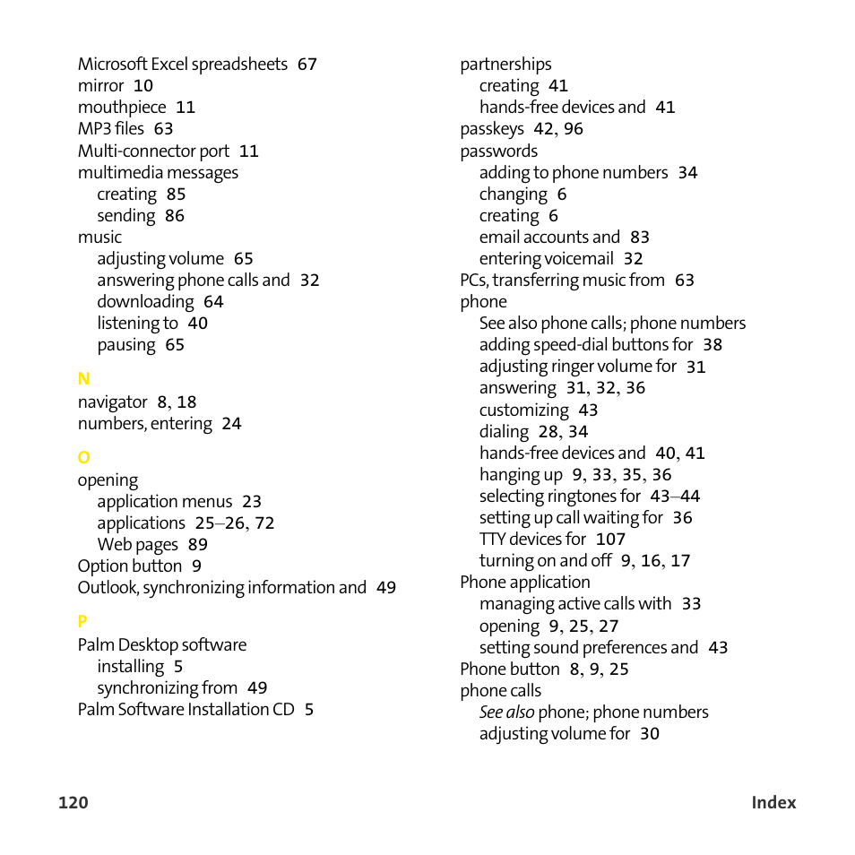 Sprint Nextel 755P User Manual | Page 126 / 130