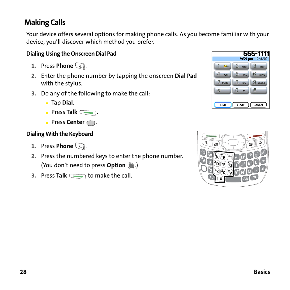 Making calls | Sprint Nextel 755P User Manual | Page 34 / 130