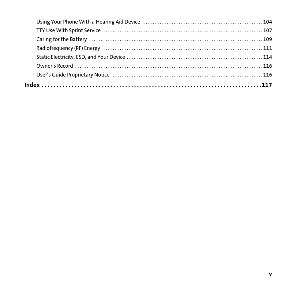 Sprint Nextel 755P User Manual | Page 5 / 130