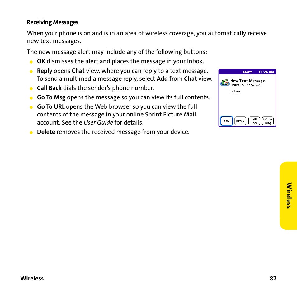 Wi re le ss | Sprint Nextel 755P User Manual | Page 93 / 130