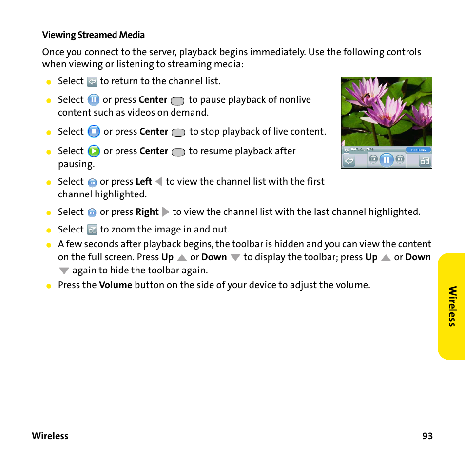 Wi re le ss | Sprint Nextel 755P User Manual | Page 99 / 130