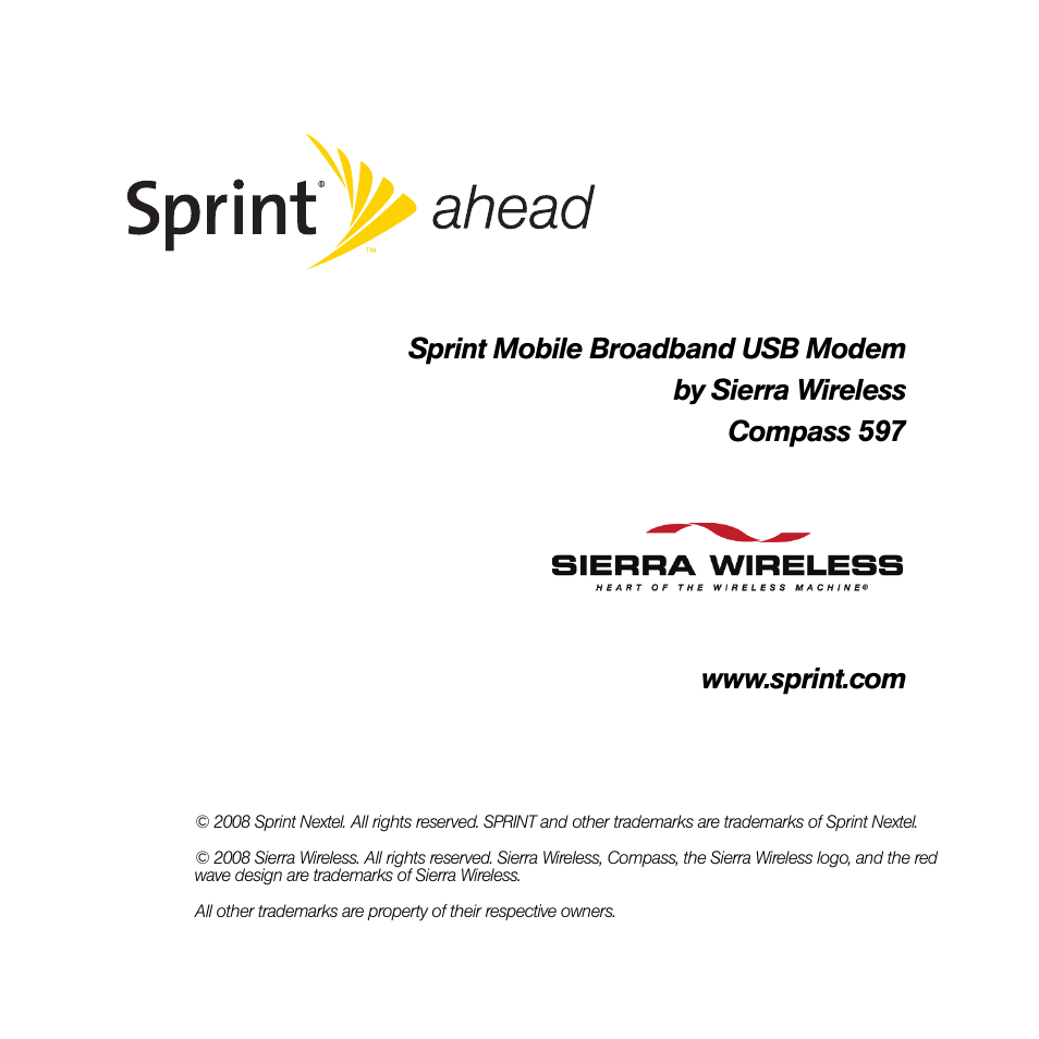 Sprint Nextel Compass 597 User Manual | 44 pages