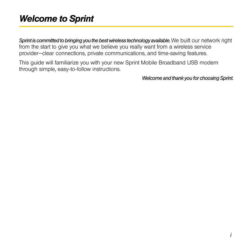 Welcome to sprint | Sprint Nextel Compass 597 User Manual | Page 5 / 44
