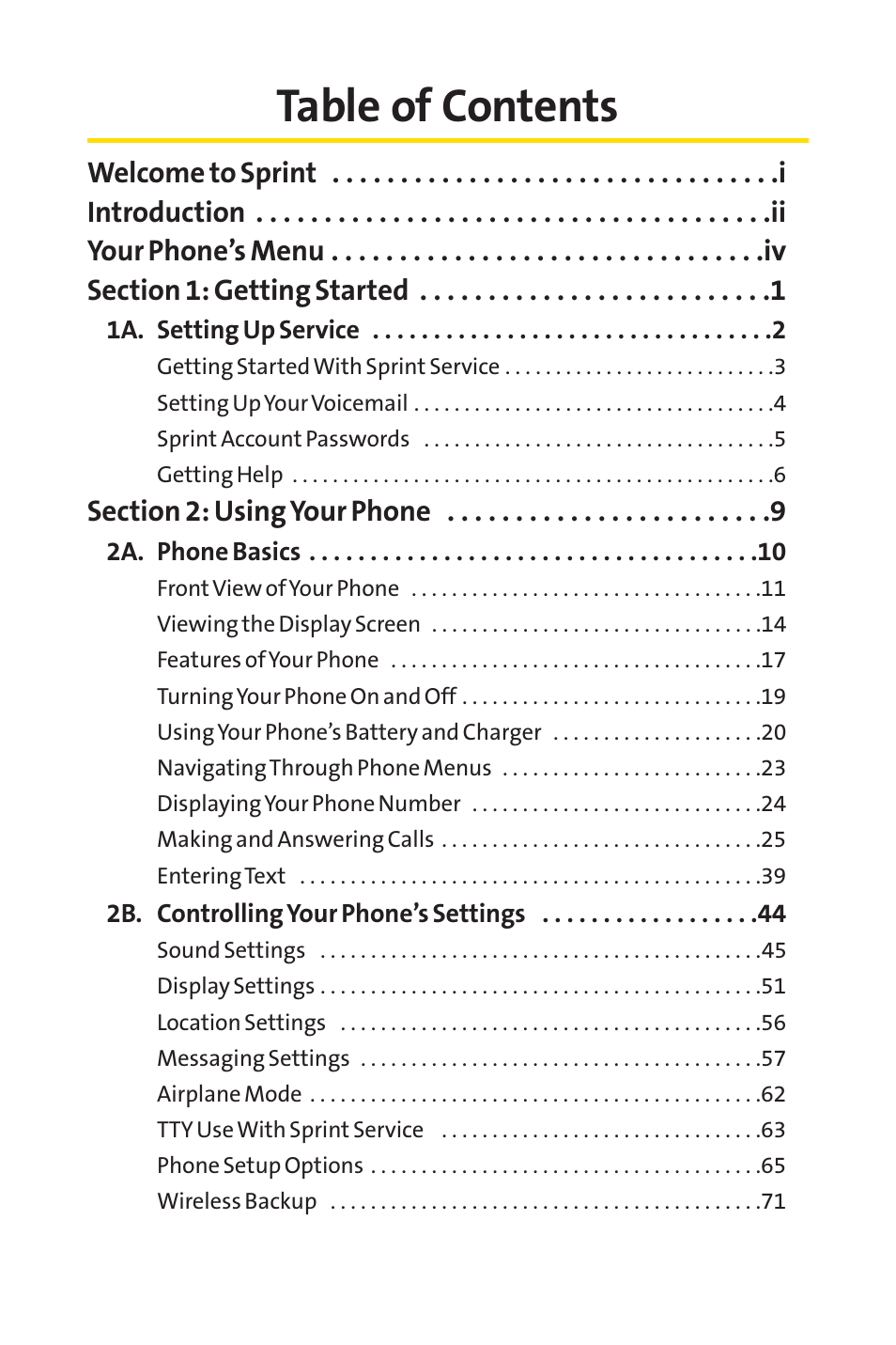 Sprint Nextel Telephone User Manual | Page 2 / 236