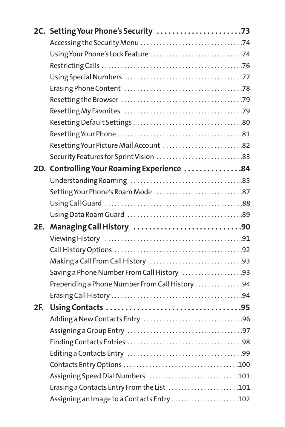 Sprint Nextel Telephone User Manual | Page 3 / 236