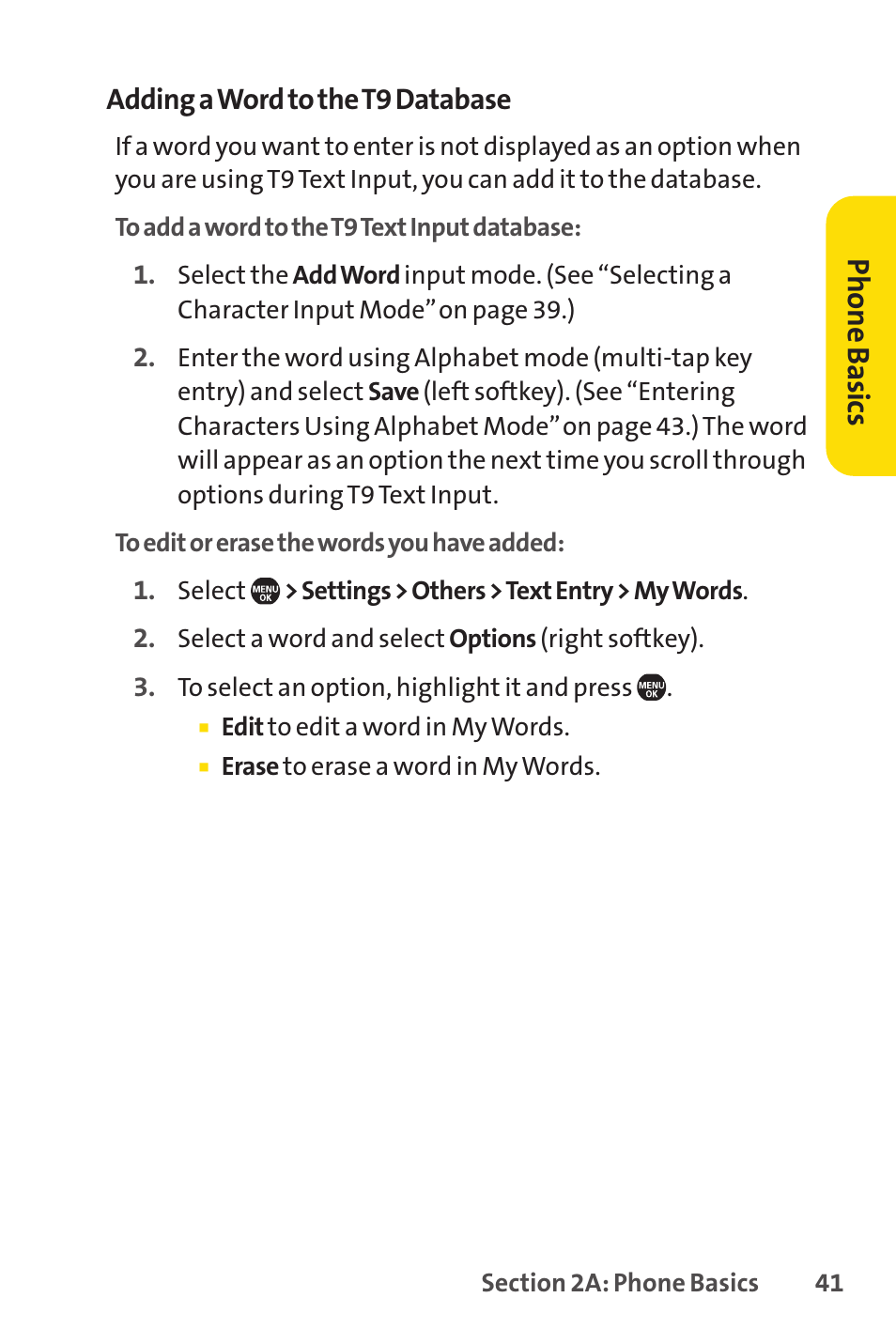 Ph on e b as ics | Sprint Nextel Telephone User Manual | Page 57 / 236