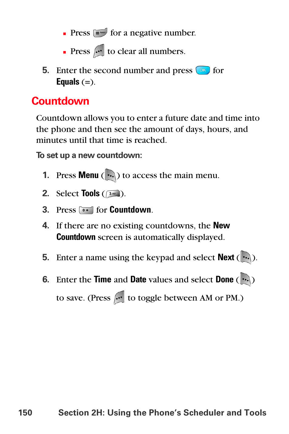Countdown | Sprint Nextel MM-A800 User Manual | Page 164 / 318