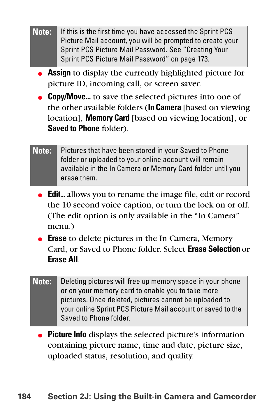 Sprint Nextel MM-A800 User Manual | Page 198 / 318