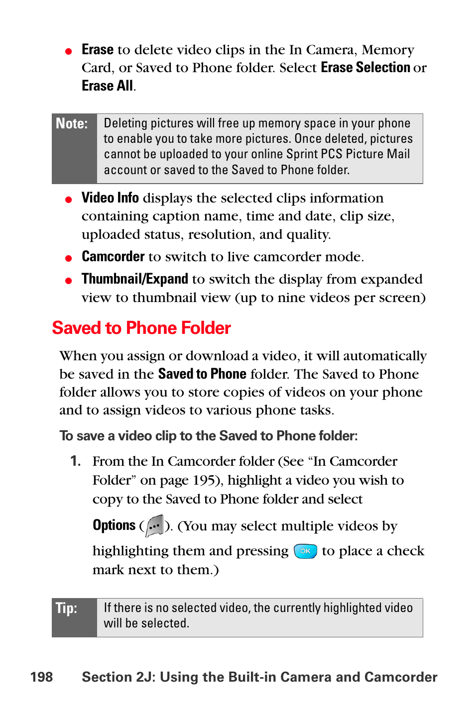 Saved to phone folder | Sprint Nextel MM-A800 User Manual | Page 212 / 318