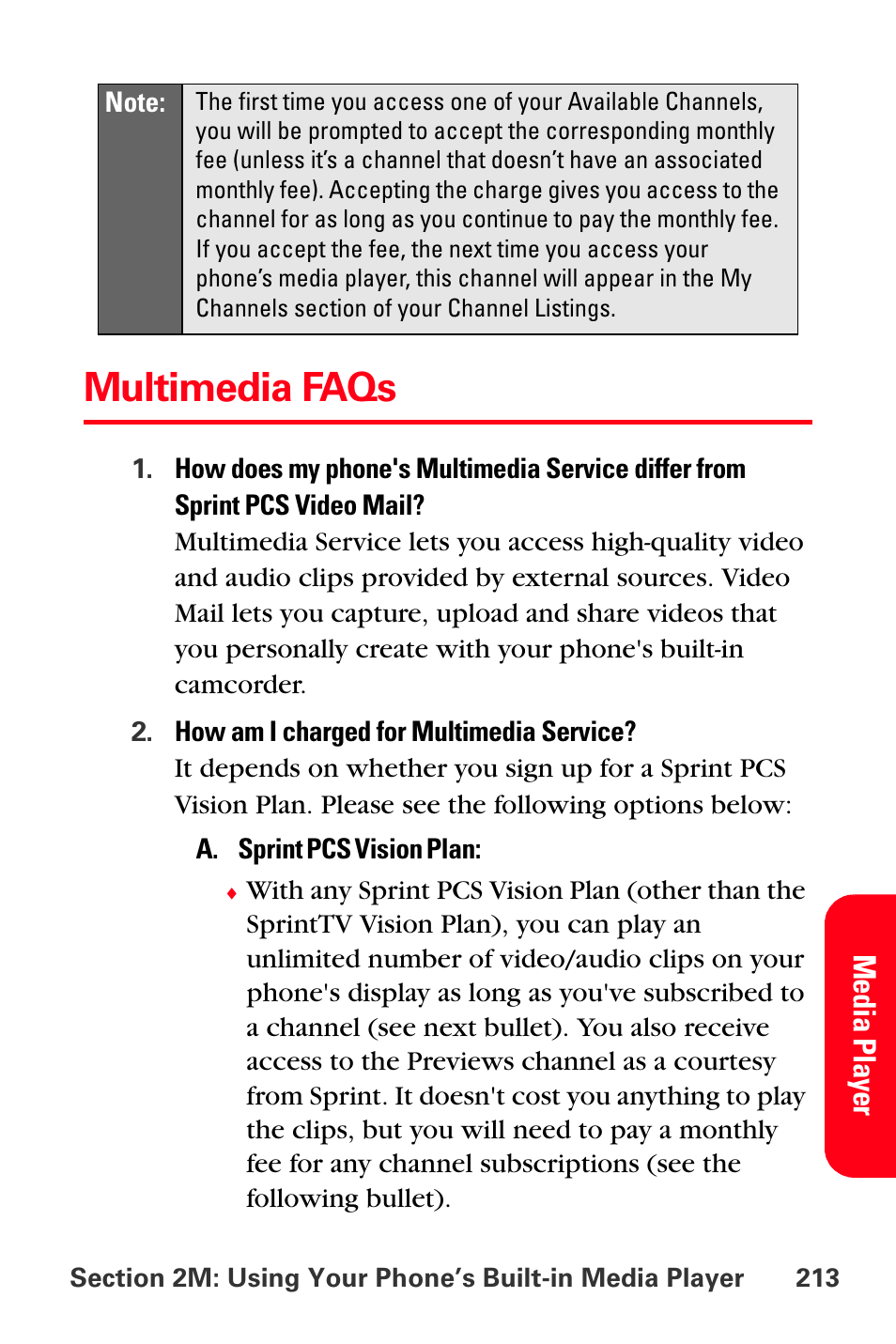 Multimedia faqs | Sprint Nextel MM-A800 User Manual | Page 227 / 318