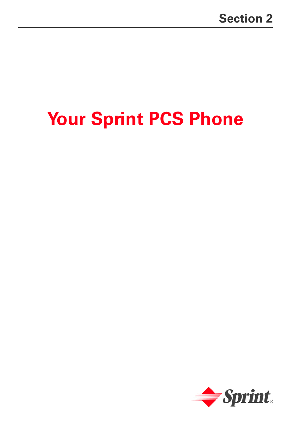 Section 2: your sprint pcs phone, Your sprint pcs phone | Sprint Nextel MM-A800 User Manual | Page 25 / 318