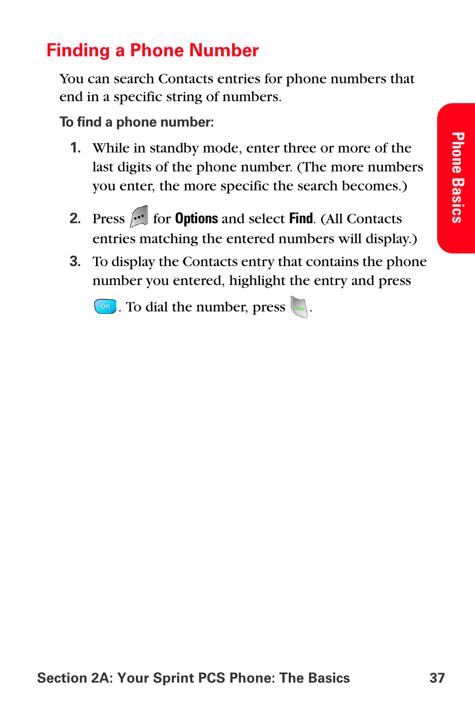 Finding a phone number | Sprint Nextel MM-A800 User Manual | Page 51 / 318