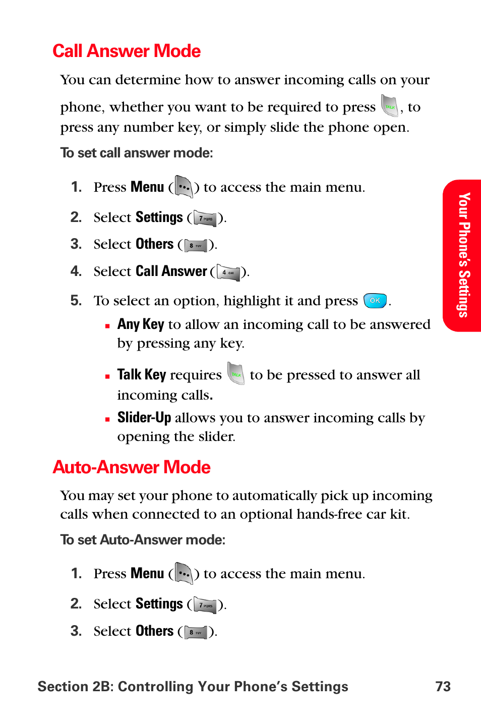 Call answer mode, Auto-answer mode | Sprint Nextel MM-A800 User Manual | Page 87 / 318