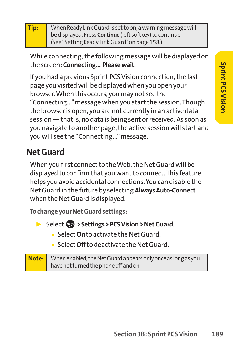 Net guard | Sprint Nextel SPRINT PCSVISION SCP-7000 User Manual | Page 205 / 254