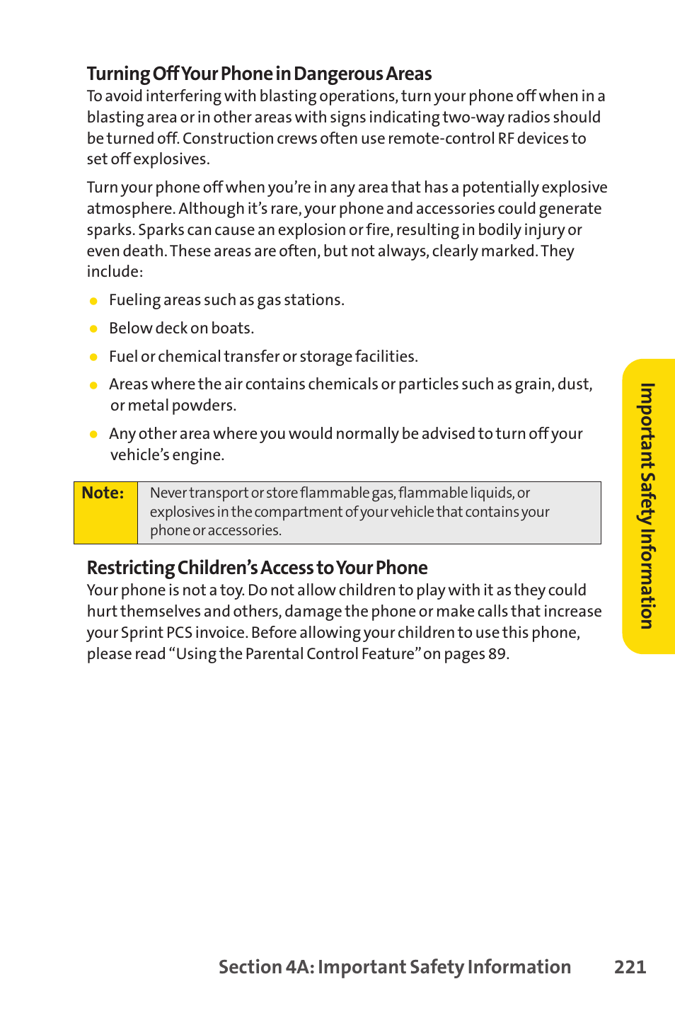 Sprint Nextel SPRINT PCSVISION SCP-7000 User Manual | Page 237 / 254