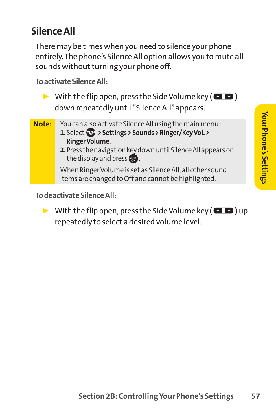 Silence all | Sprint Nextel SPRINT PCSVISION SCP-7000 User Manual | Page 73 / 254