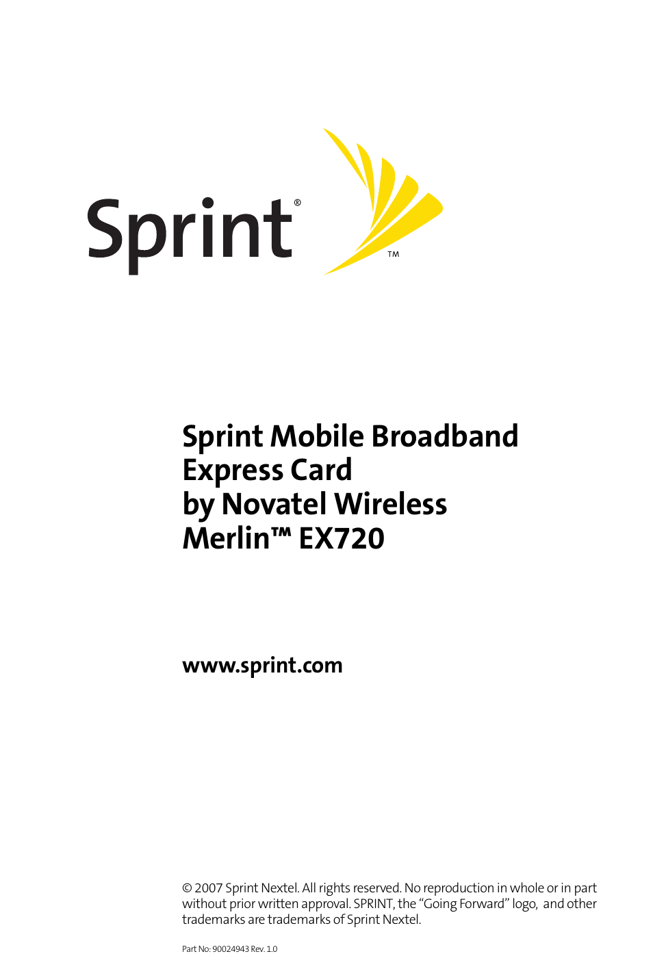 Sprint Nextel MERLIN EX720 User Manual | 135 pages