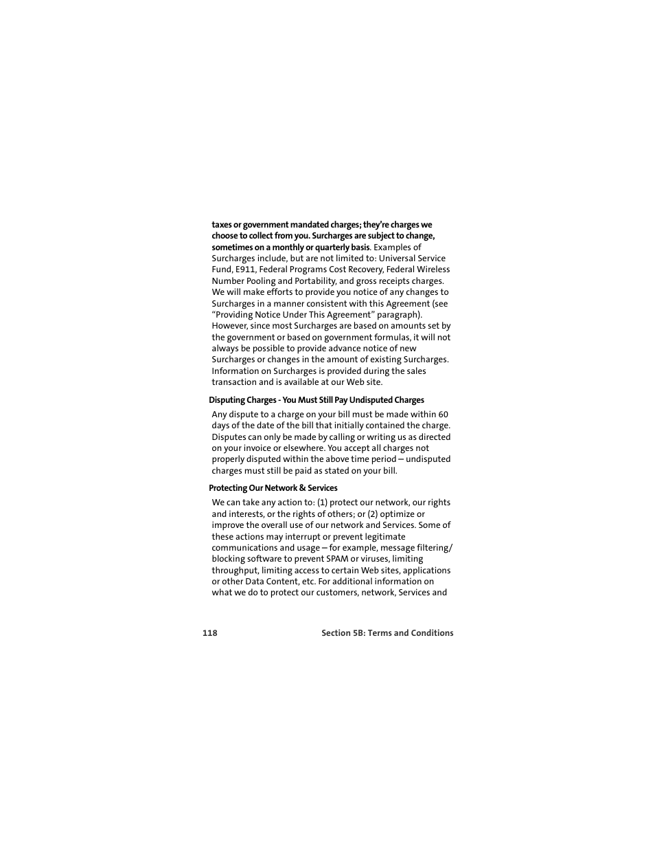 Protecting our network & services | Sprint Nextel MERLIN EX720 User Manual | Page 124 / 135