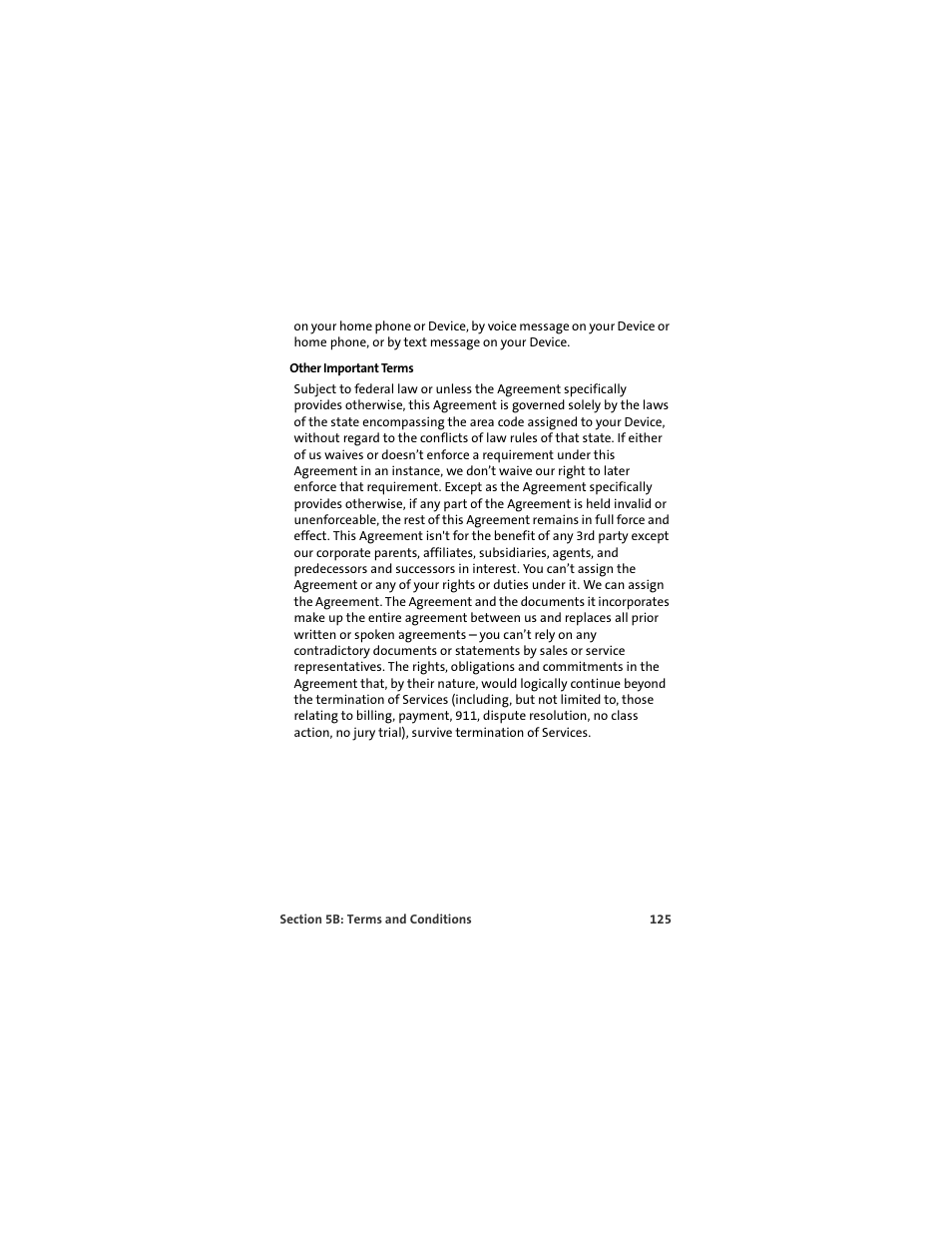 Other important terms | Sprint Nextel MERLIN EX720 User Manual | Page 131 / 135
