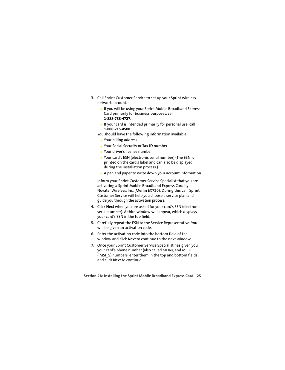 Sprint Nextel MERLIN EX720 User Manual | Page 31 / 135