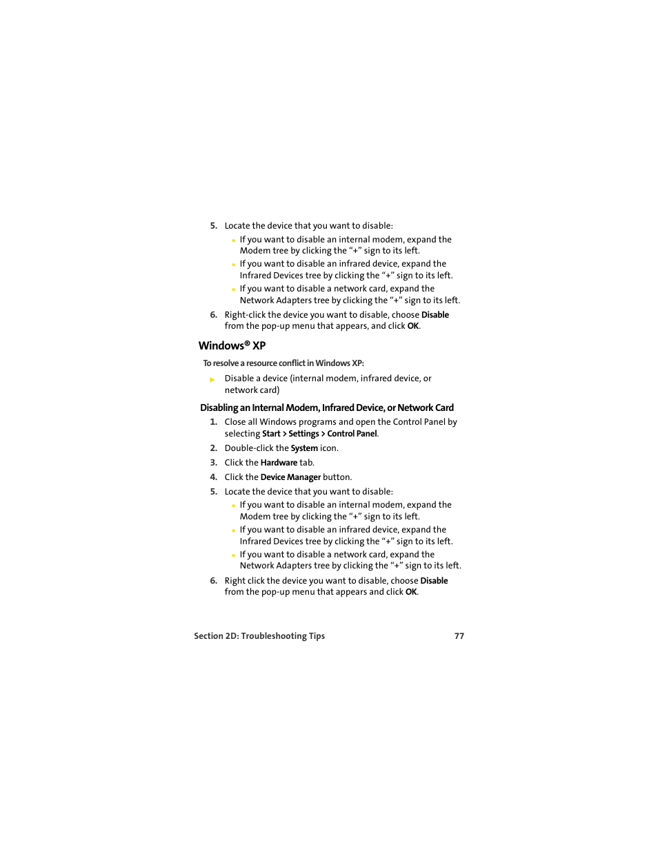 Windows® xp | Sprint Nextel MERLIN EX720 User Manual | Page 83 / 135