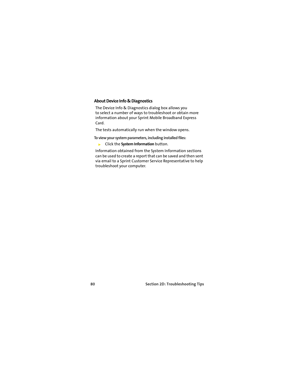 About device info & diagnostics | Sprint Nextel MERLIN EX720 User Manual | Page 86 / 135
