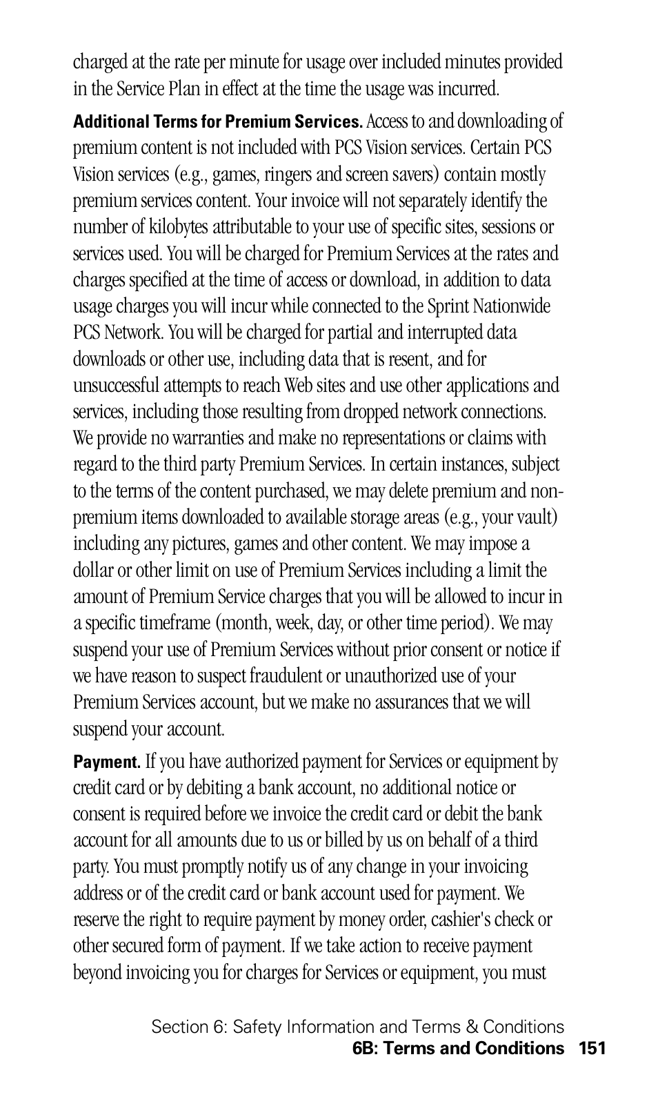 Sprint Nextel 550 User Manual | Page 157 / 175