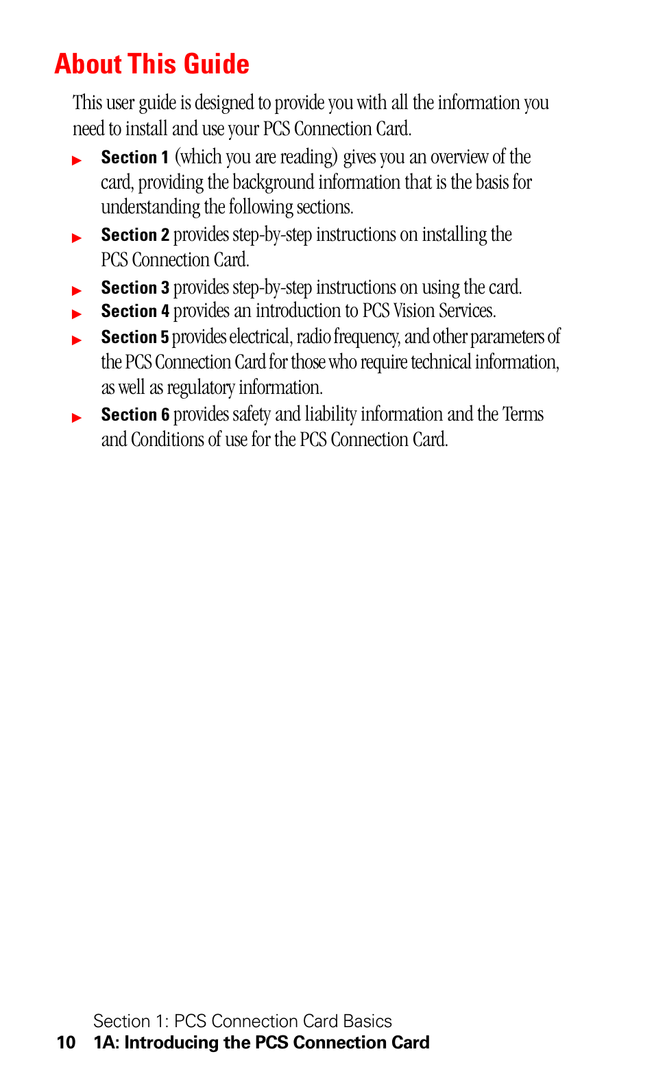 About this guide, Provides an introduction to pcs vision services | Sprint Nextel 550 User Manual | Page 16 / 175