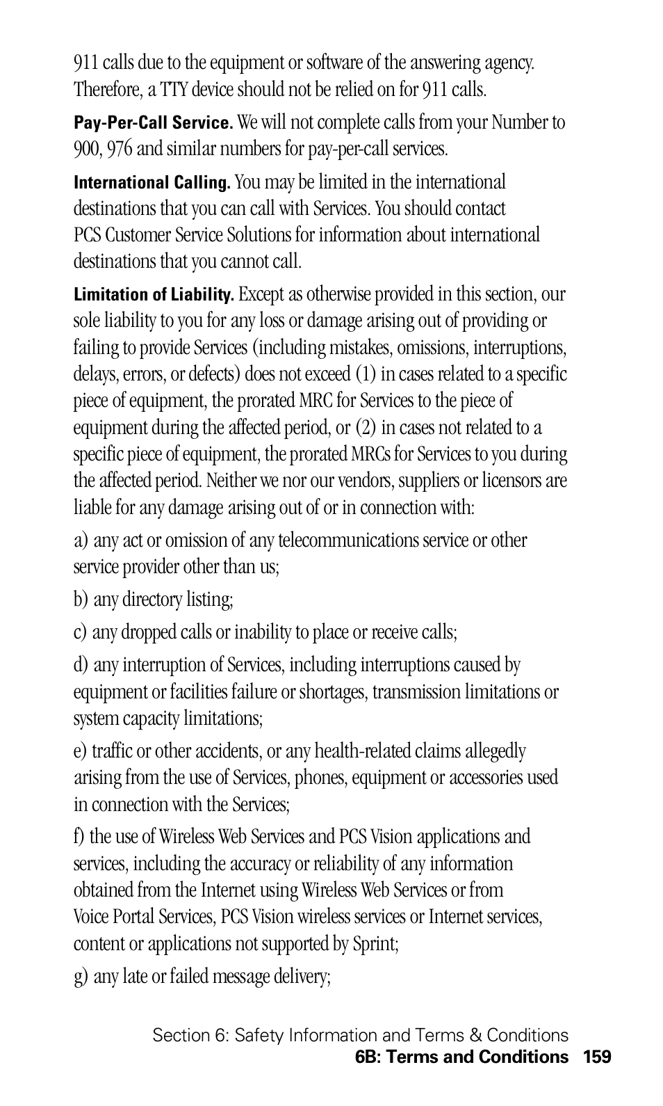 Sprint Nextel 550 User Manual | Page 165 / 175
