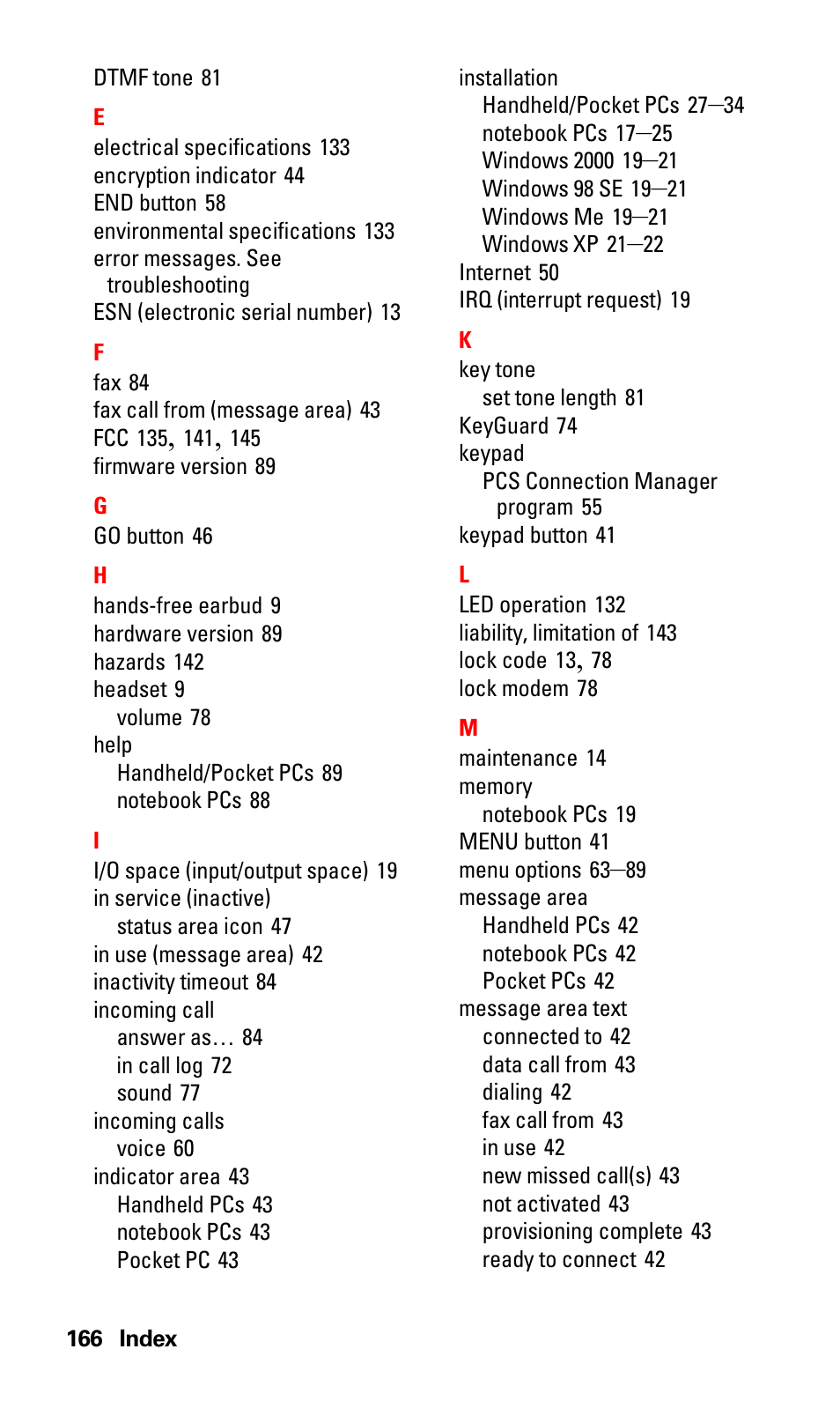 Sprint Nextel 550 User Manual | Page 172 / 175