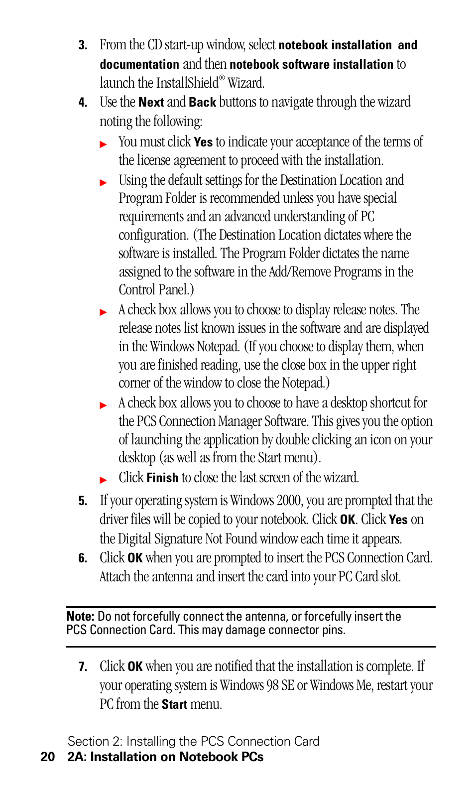And then, Wizard, Use the | You must click, Click, Menu | Sprint Nextel 550 User Manual | Page 26 / 175