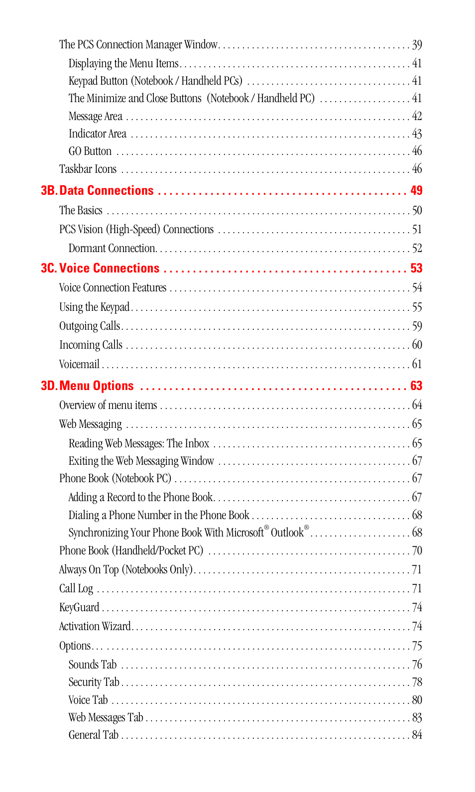 Sprint Nextel 550 User Manual | Page 4 / 175