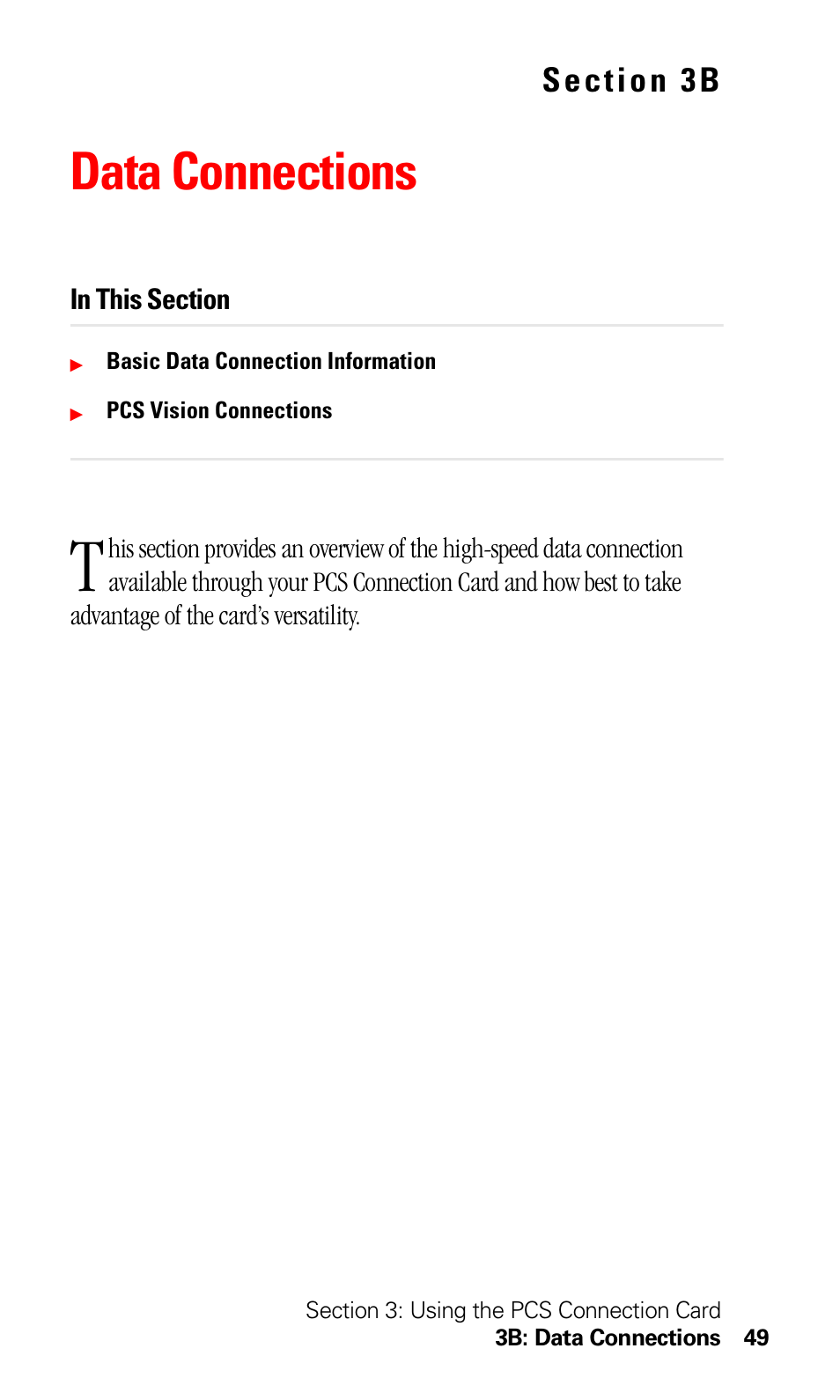 Data connections, 3b. data connections | Sprint Nextel 550 User Manual | Page 55 / 175