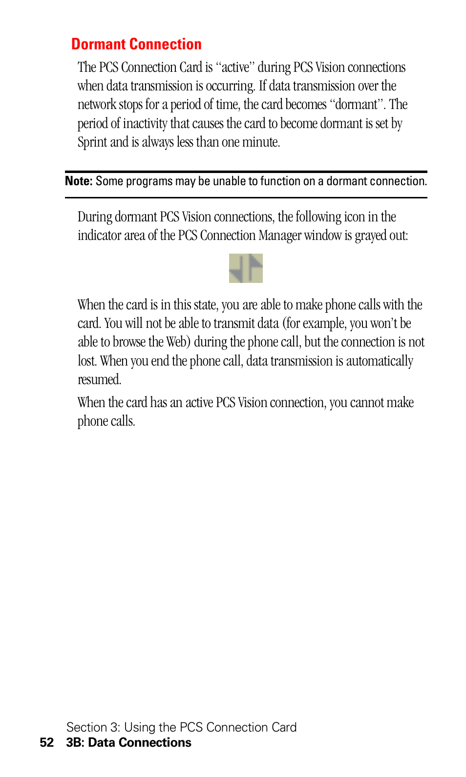 Dormant connection | Sprint Nextel 550 User Manual | Page 58 / 175