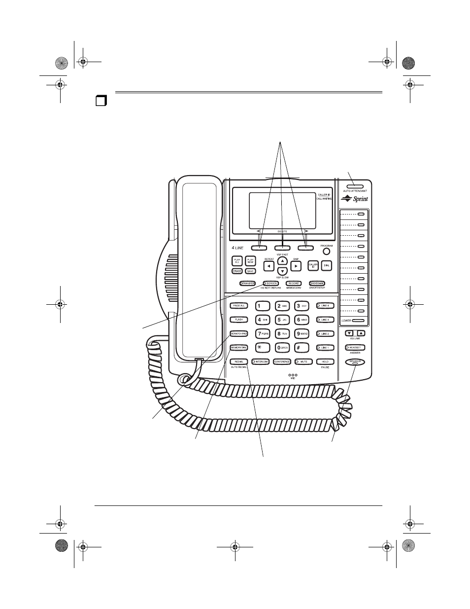 A quick look at your phone | Sprint Nextel SP7084 User Manual | Page 9 / 40