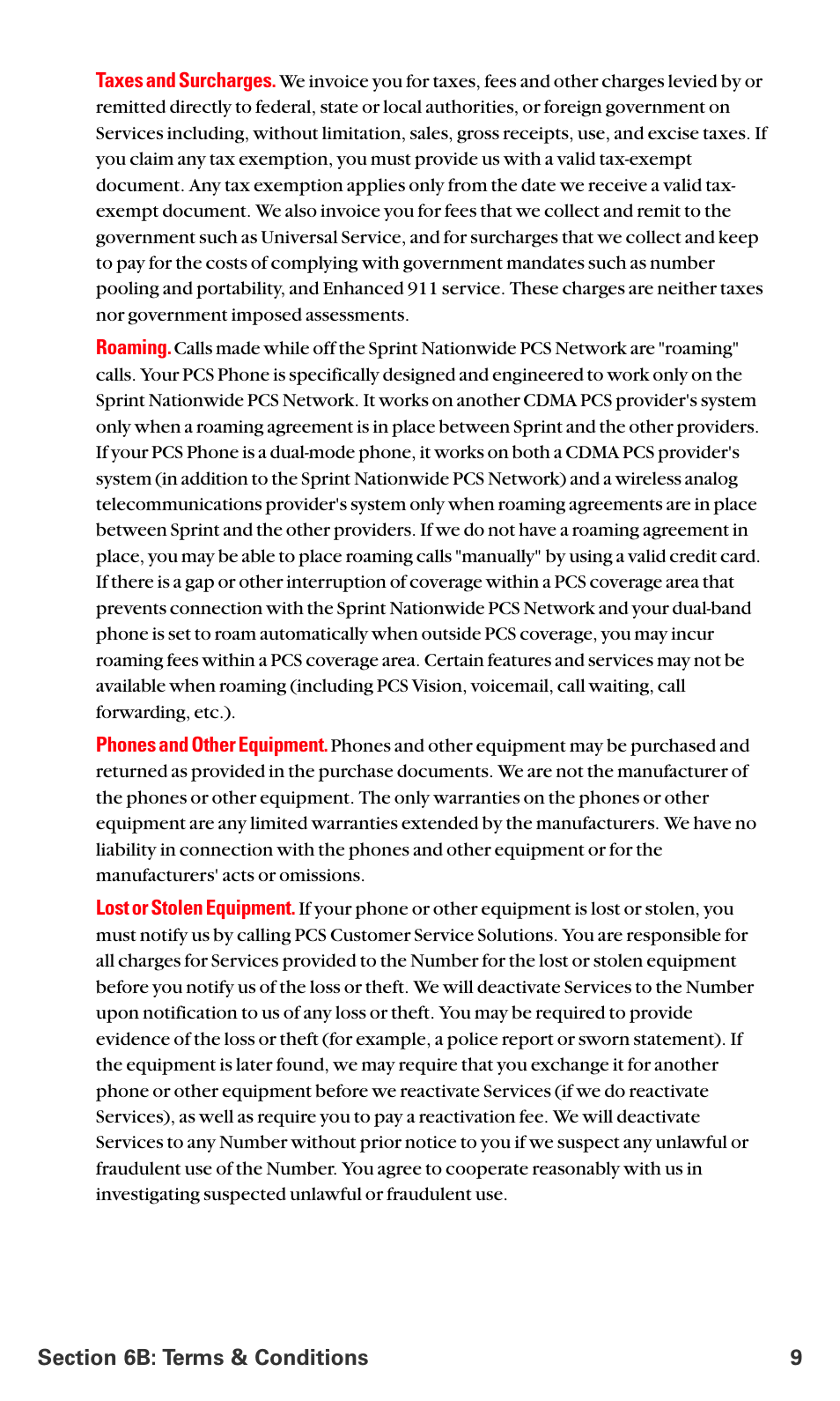 Sprint Nextel PC3200 User Manual | Page 92 / 101