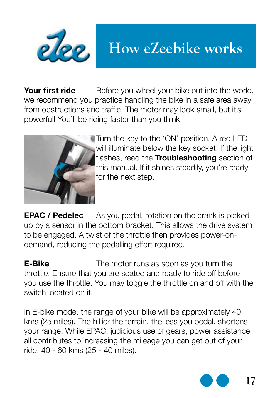 How ezeebike works | Sprint Nextel eZee Bike User Manual | Page 17 / 26