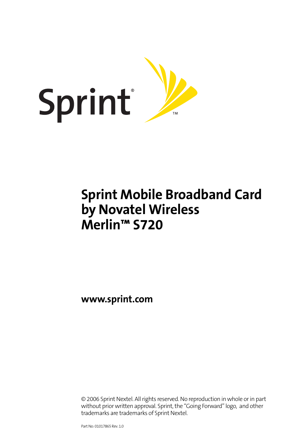 Sprint Nextel S720 User Manual | 119 pages