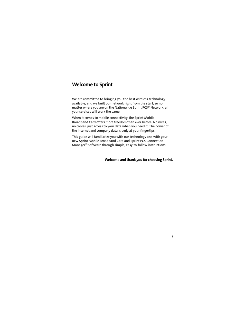 Welcome to sprint | Sprint Nextel S720 User Manual | Page 5 / 119