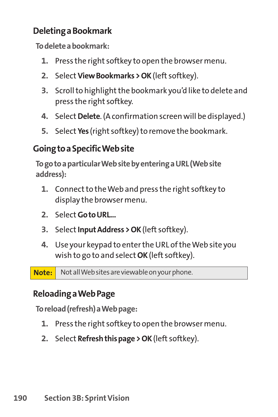 Sprint Nextel SprintVision Katana 2 User Manual | Page 206 / 236
