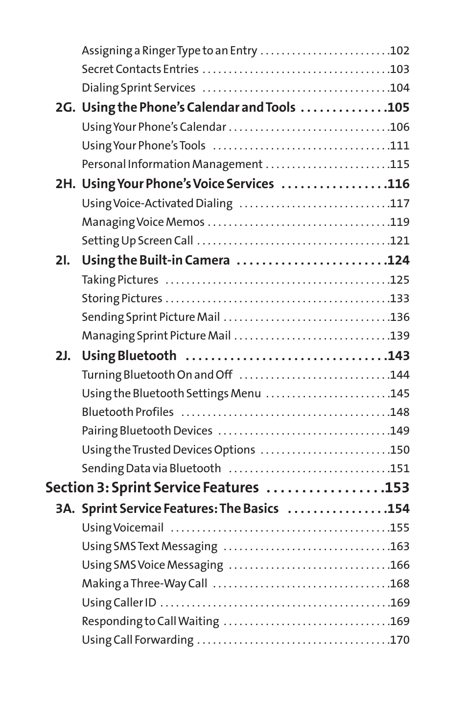 Sprint Nextel SprintVision Katana 2 User Manual | Page 4 / 236