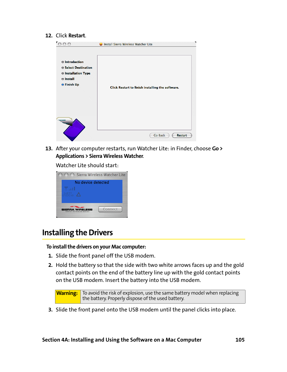 Installing the drivers | Sprint Nextel 595U User Manual | Page 113 / 178