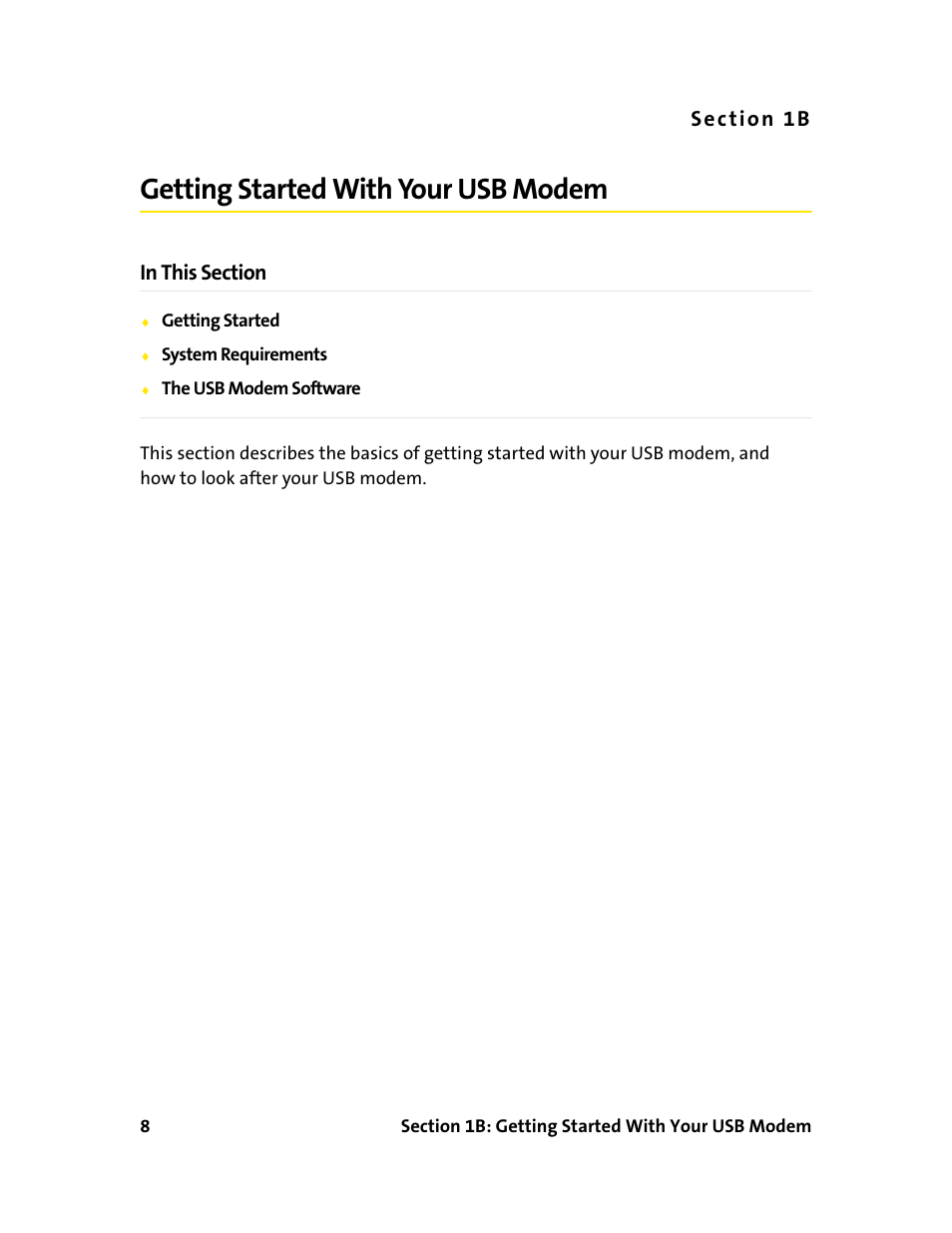 Getting started with your usb modem, 1b. getting started with your usb modem | Sprint Nextel 595U User Manual | Page 16 / 178