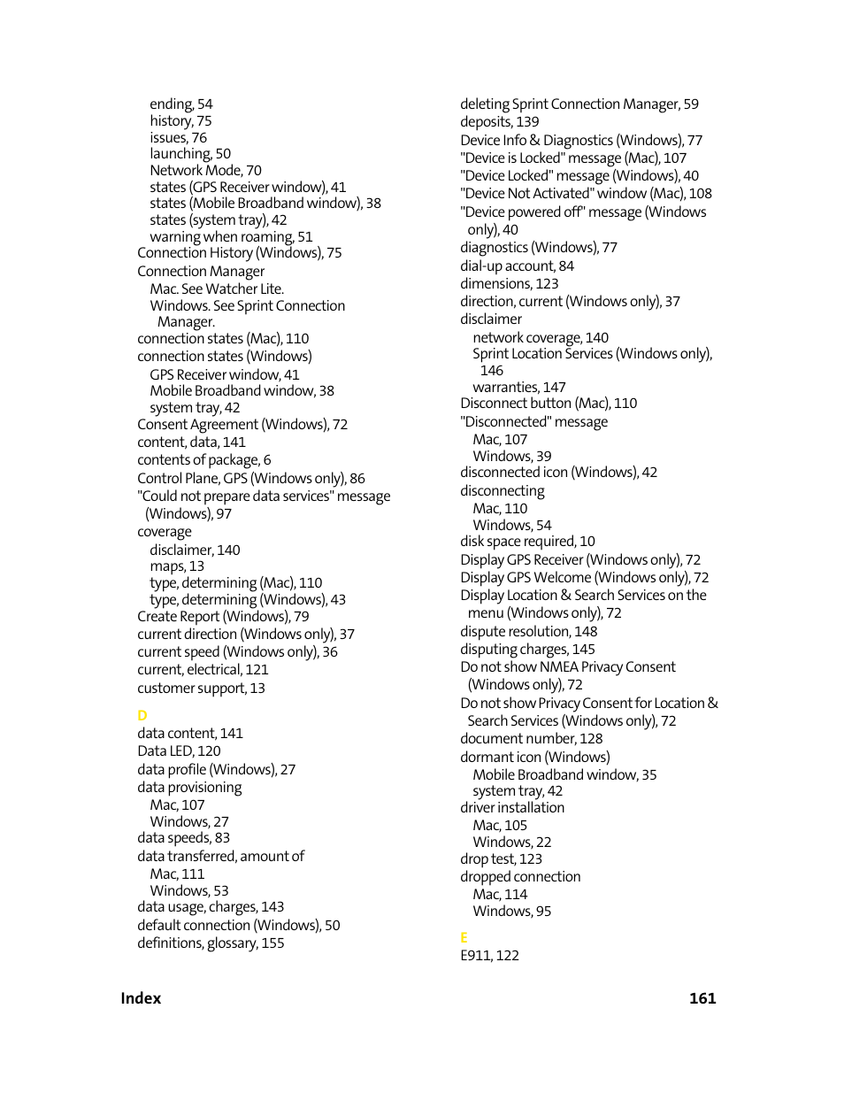 Sprint Nextel 595U User Manual | Page 169 / 178