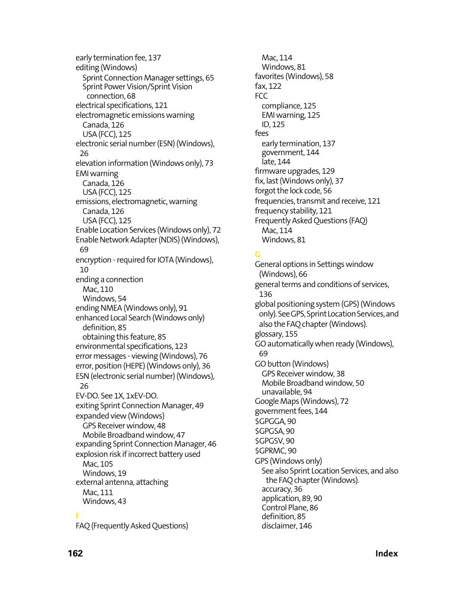 Sprint Nextel 595U User Manual | Page 170 / 178