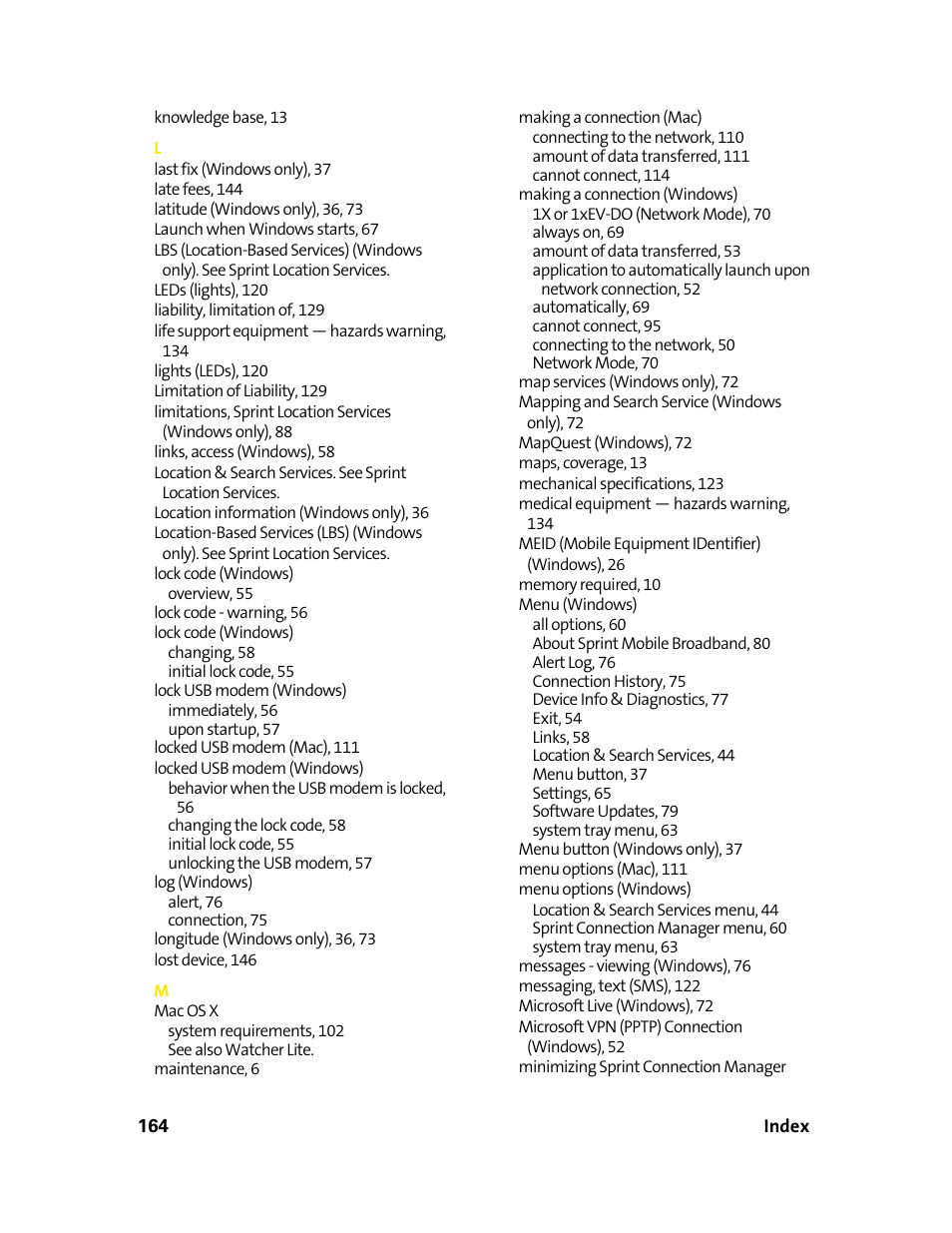 Sprint Nextel 595U User Manual | Page 172 / 178
