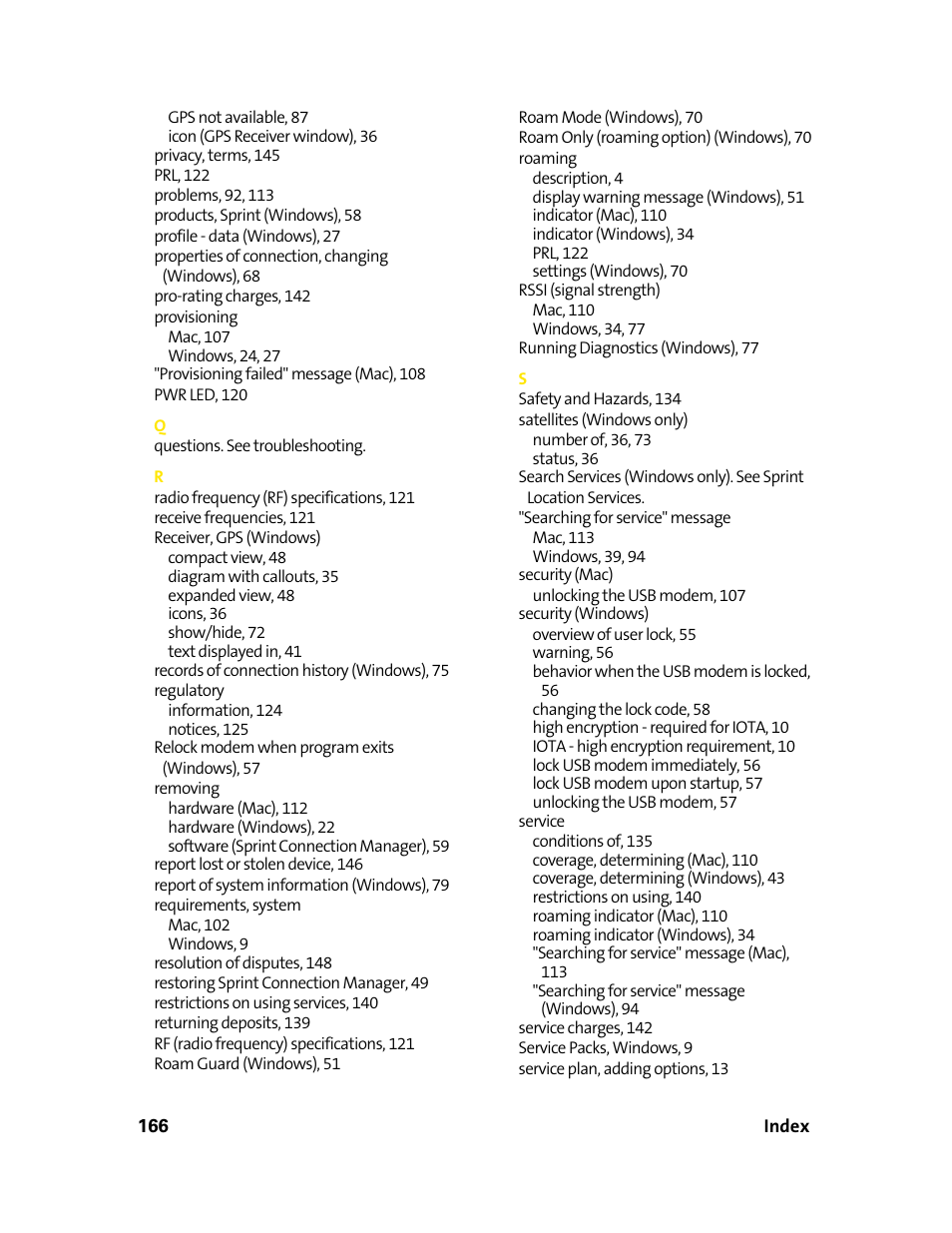 Sprint Nextel 595U User Manual | Page 174 / 178