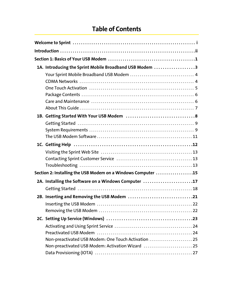 Sprint Nextel 595U User Manual | Page 2 / 178