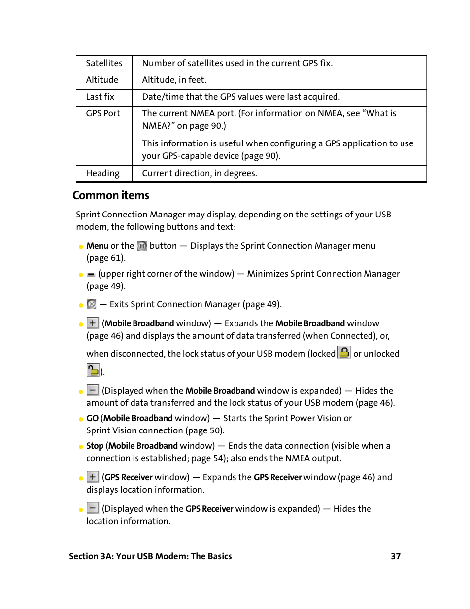 Common items | Sprint Nextel 595U User Manual | Page 45 / 178