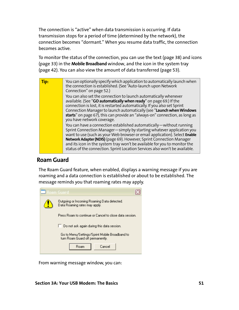 Roam guard | Sprint Nextel 595U User Manual | Page 59 / 178